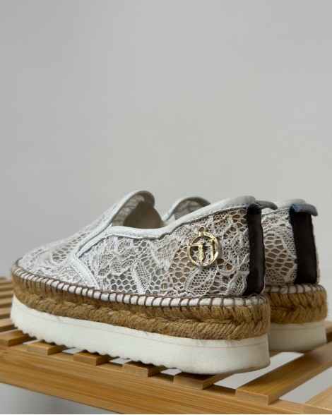 Espadrilky dámské Trussardi bílé